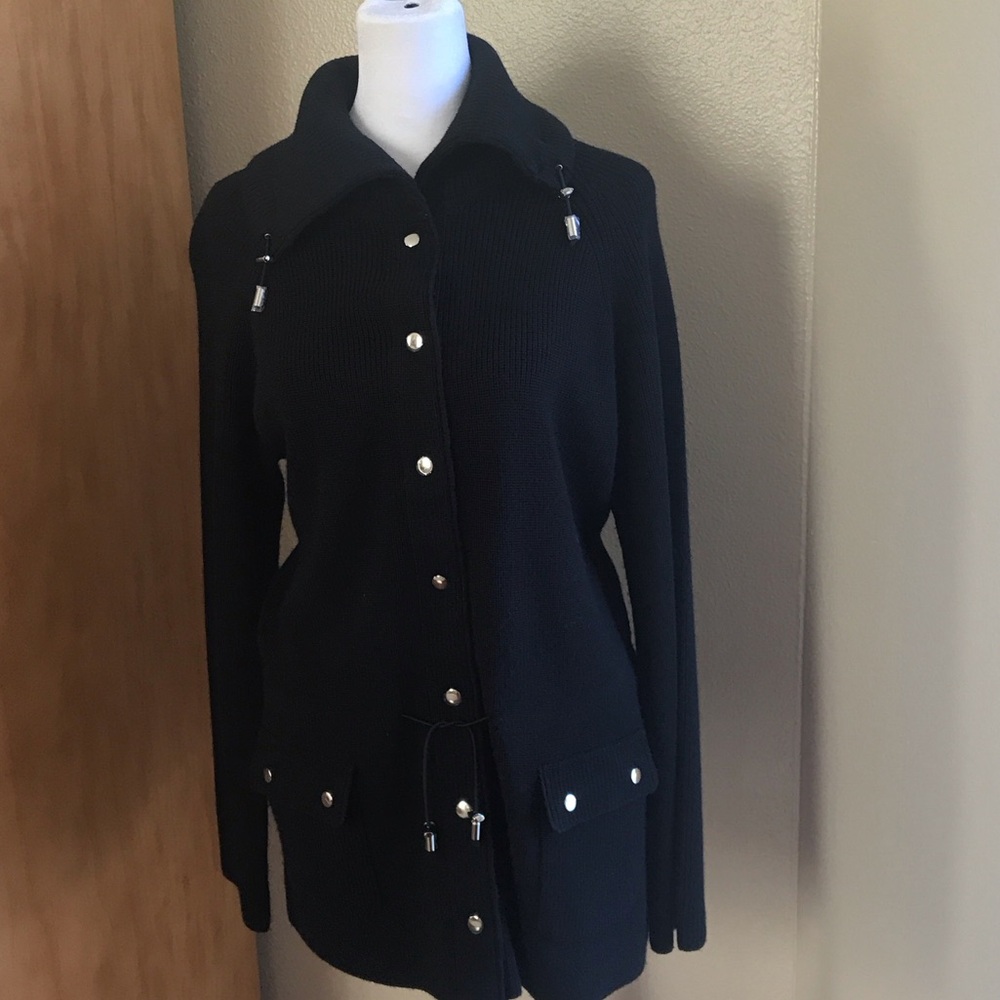 Jones New York Black Cardigan Jacket
